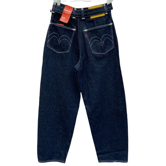 Levi's Red Label Railroad Trouser OX Rinse Dark Denim Jeans Size 25 NEW - Picture 3 of 12